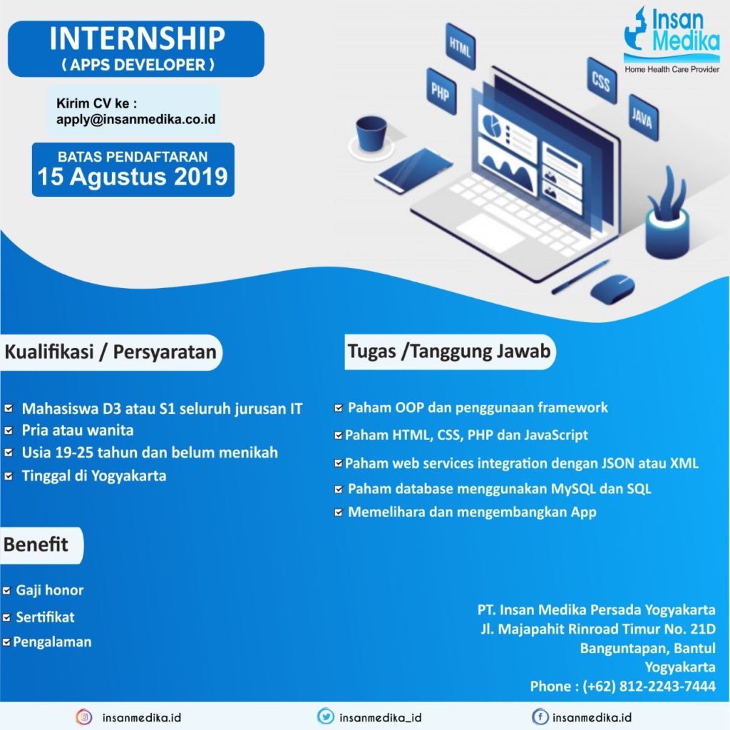 Program magang menjadi apps develpoer di Insan Medika