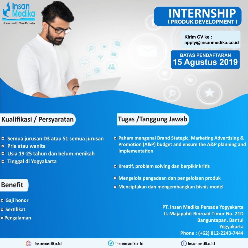 Program magang posisi product development di Insan Medika