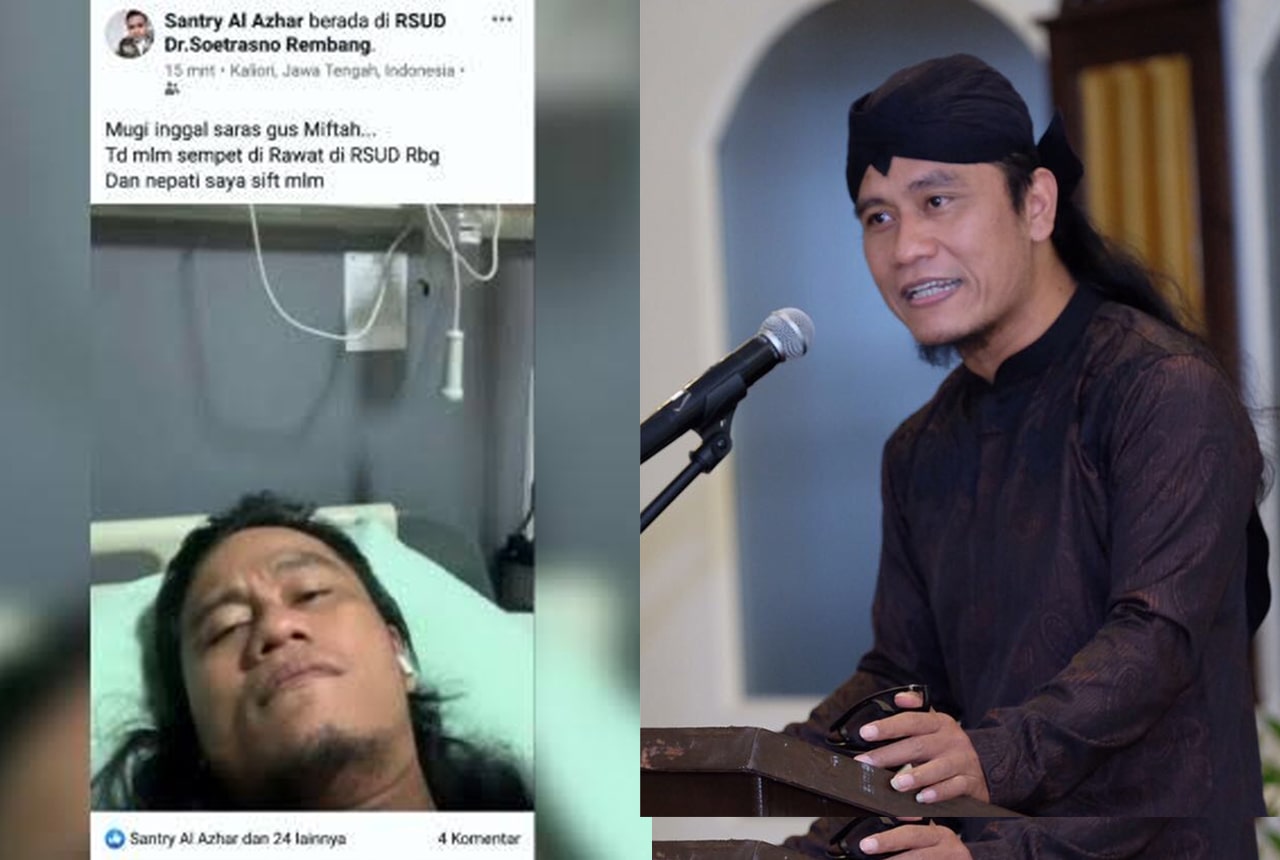 Gus Miftah terpaksa dirawat di RSUD Rembang